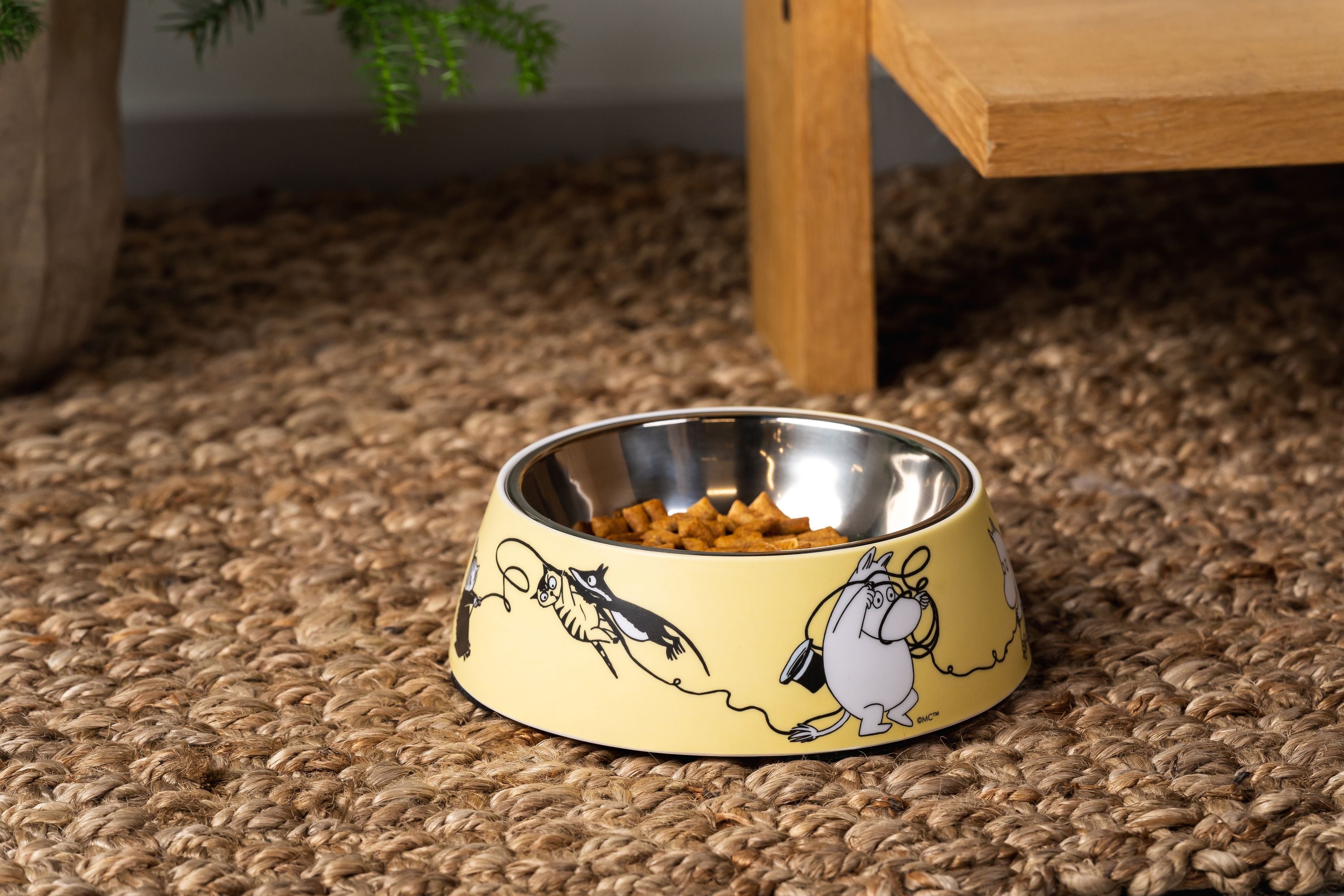 Muurla Moomin Pets Food Bowl M, Yellow