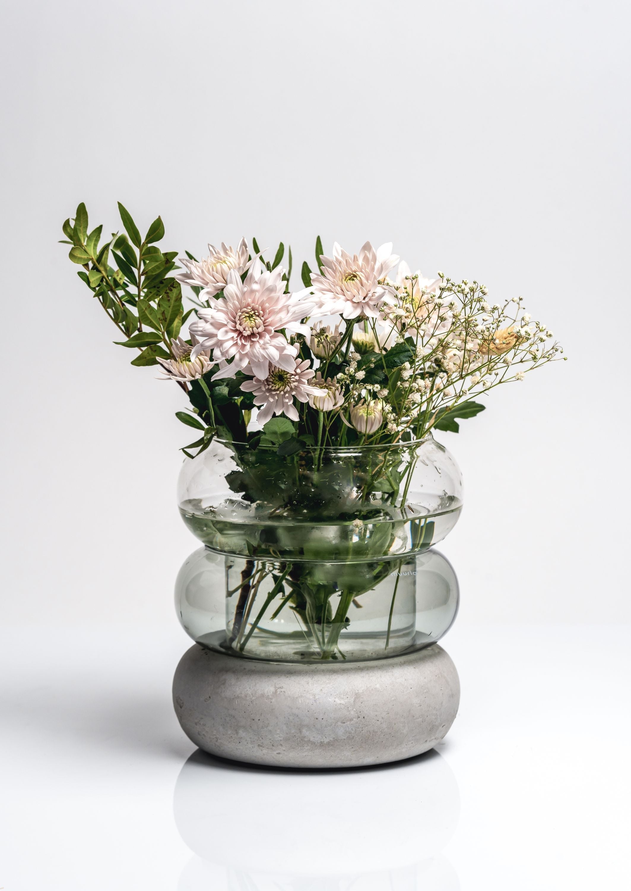 Muurla Bagel Vase, grigio