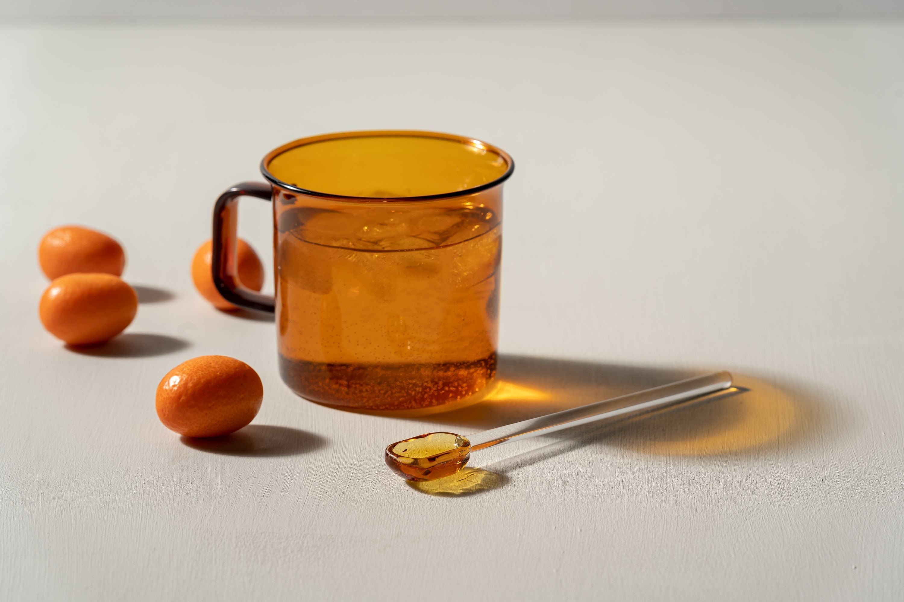 Tasse de verre Muurla, ambre