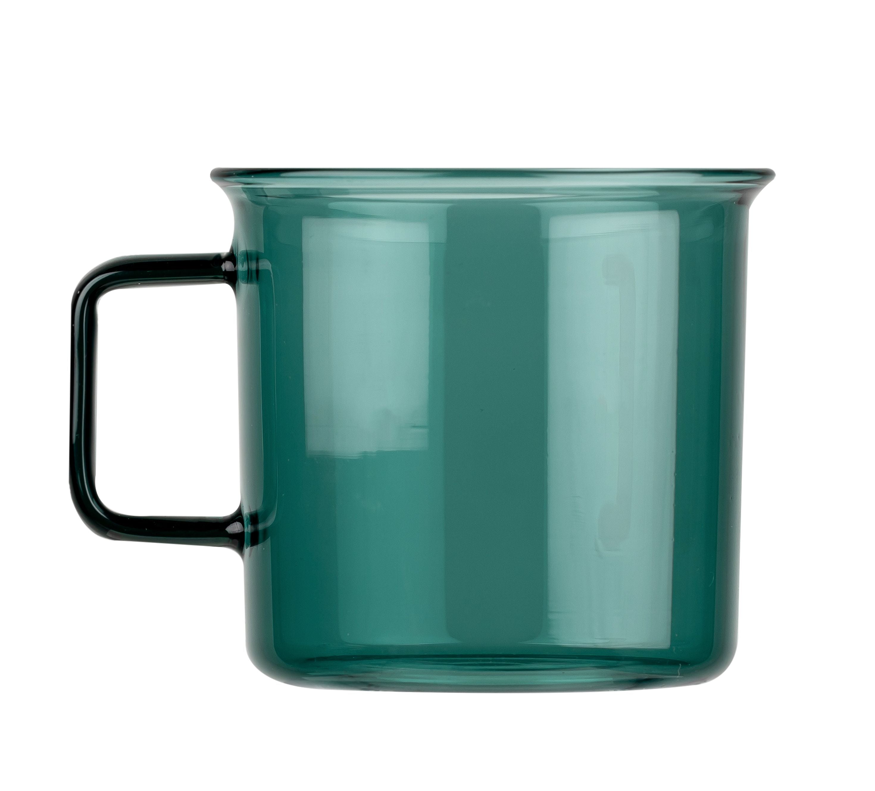 Taza de vidrio Muurla, verde azulado