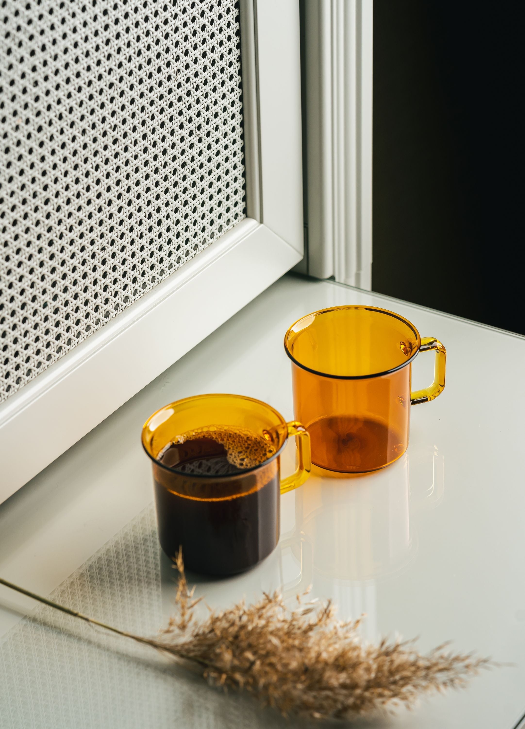 Tasse de verre Muurla, ambre