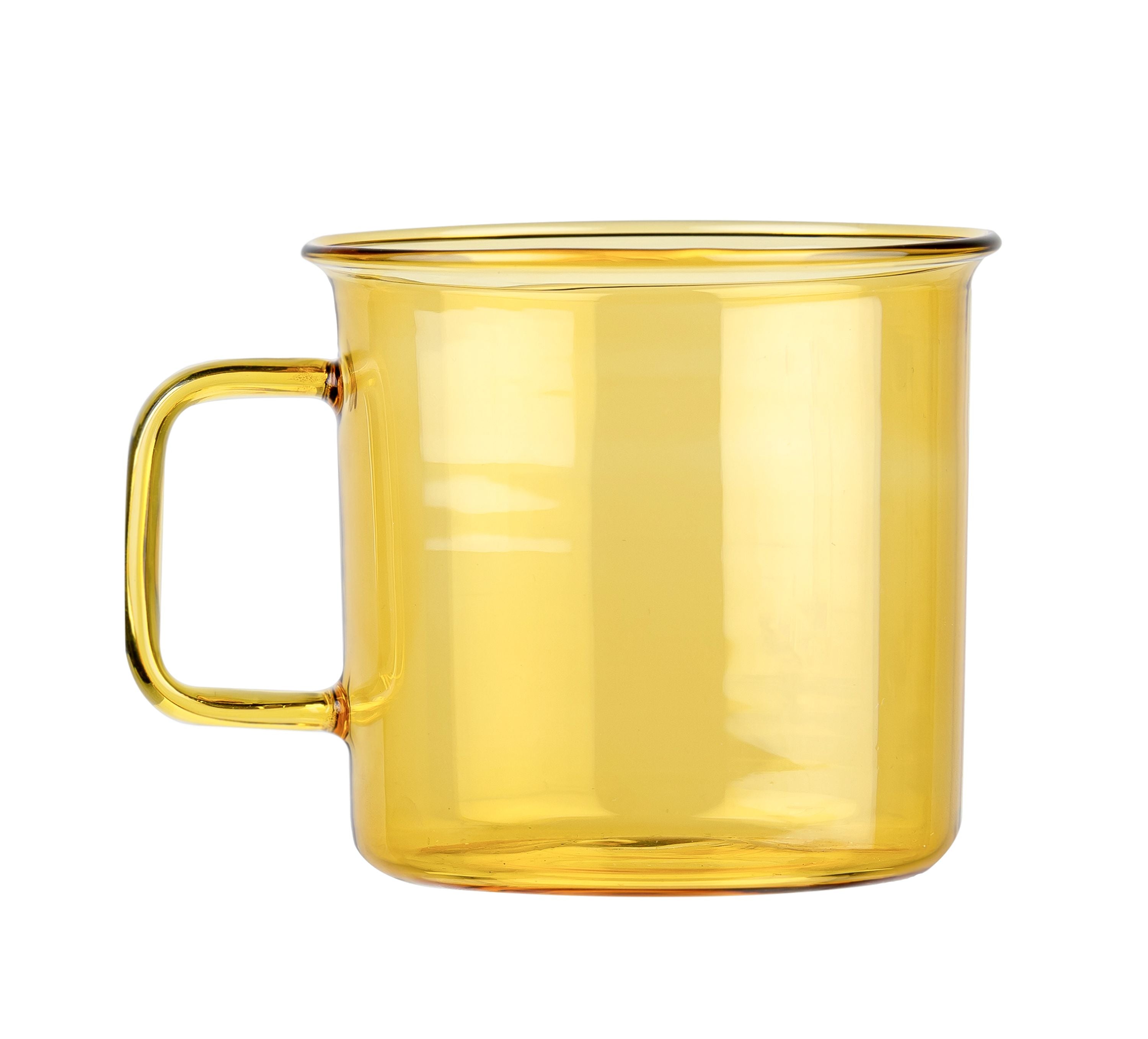 Tasse en verre muurla, jaune