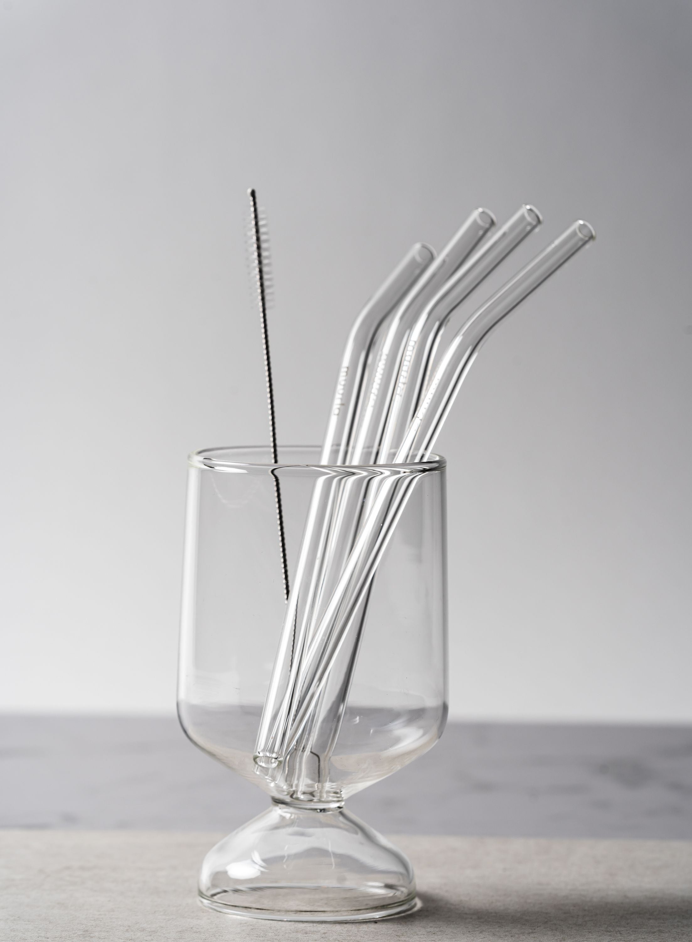 Muurla Glass Straws + Brush