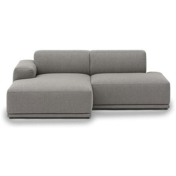 Muuto Connect Soft Modular 2 Seater Sofa Configuration 3, Grey (Re Wool 128)