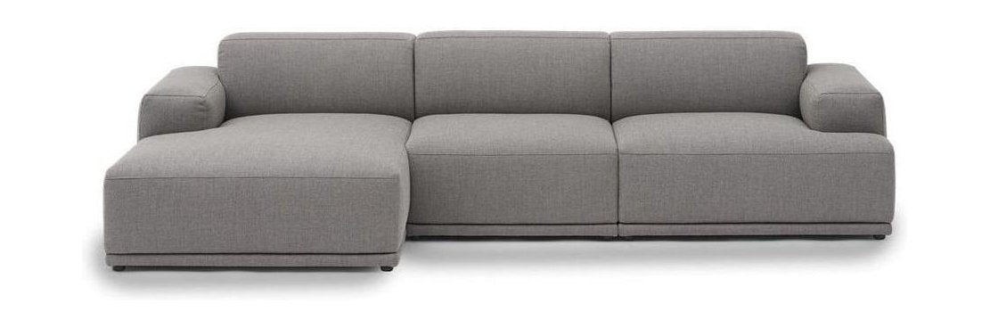 Muuto Connectez la configuration du canapé modulaire à 3 places 3, gris (RE Wool 128)