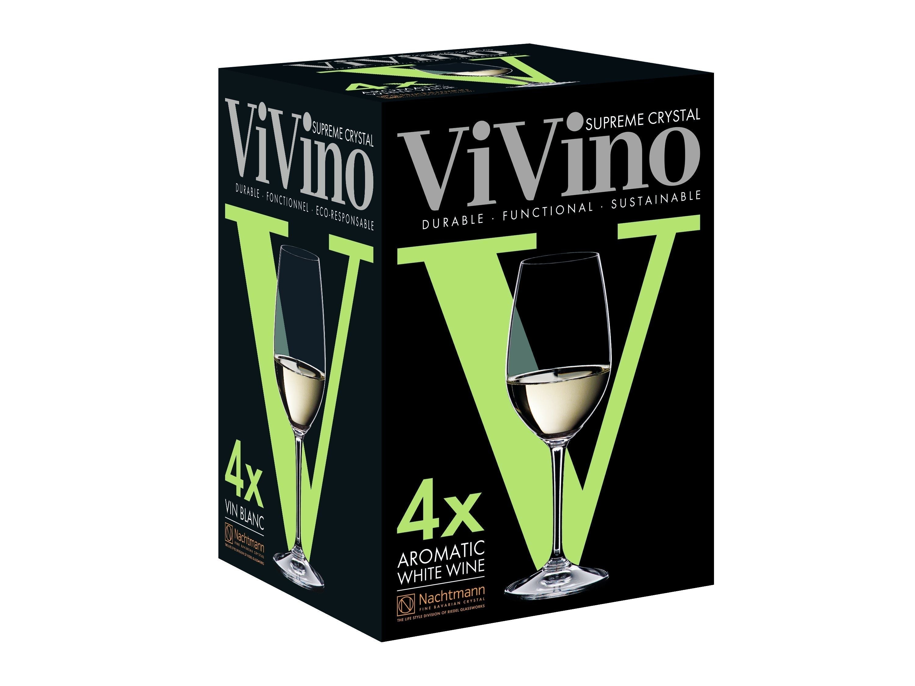 Nachtmann VI vino hvidvinklas 370 ml, sæt på 4