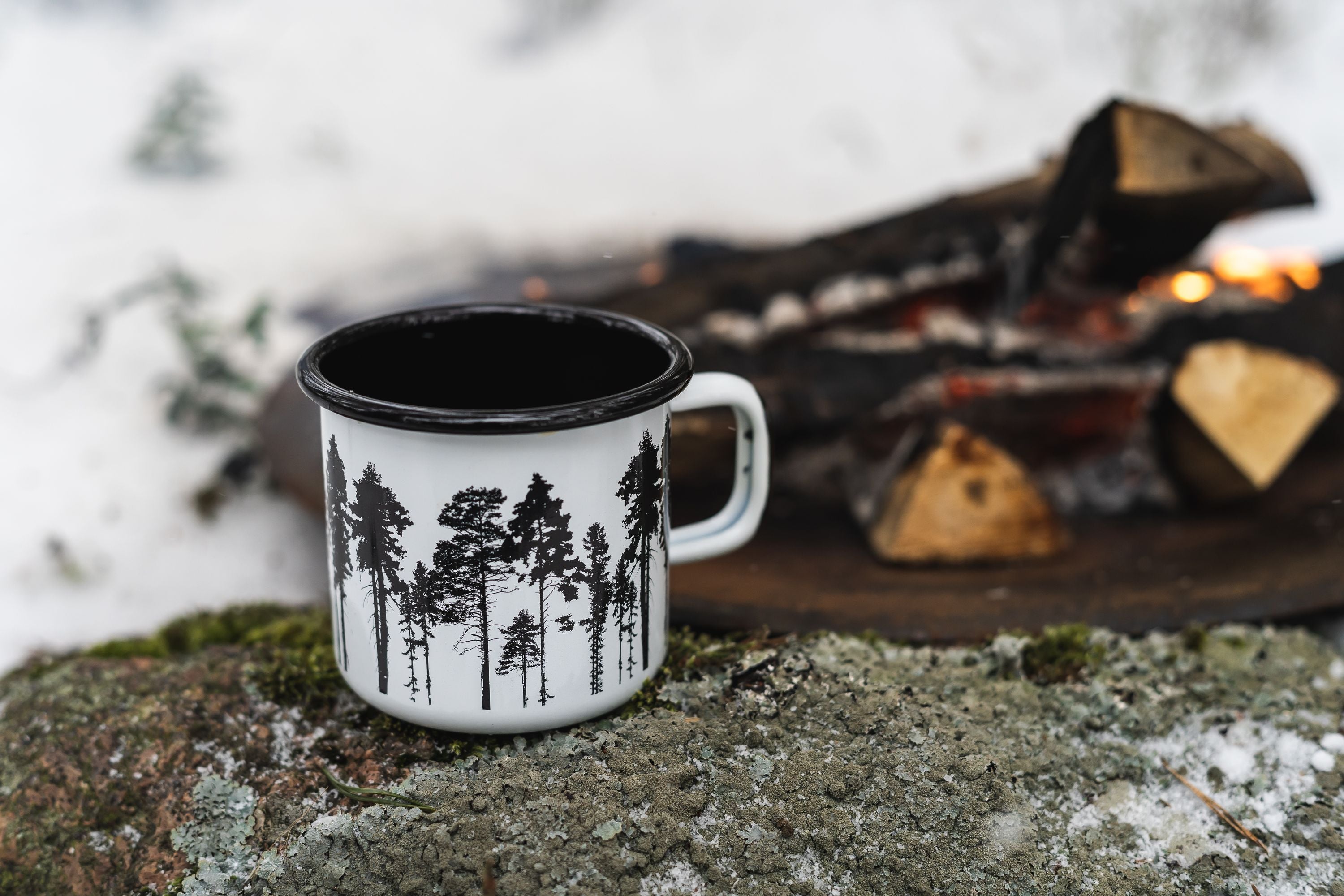 Muurla Nordic Enamel Mug, skógurinn