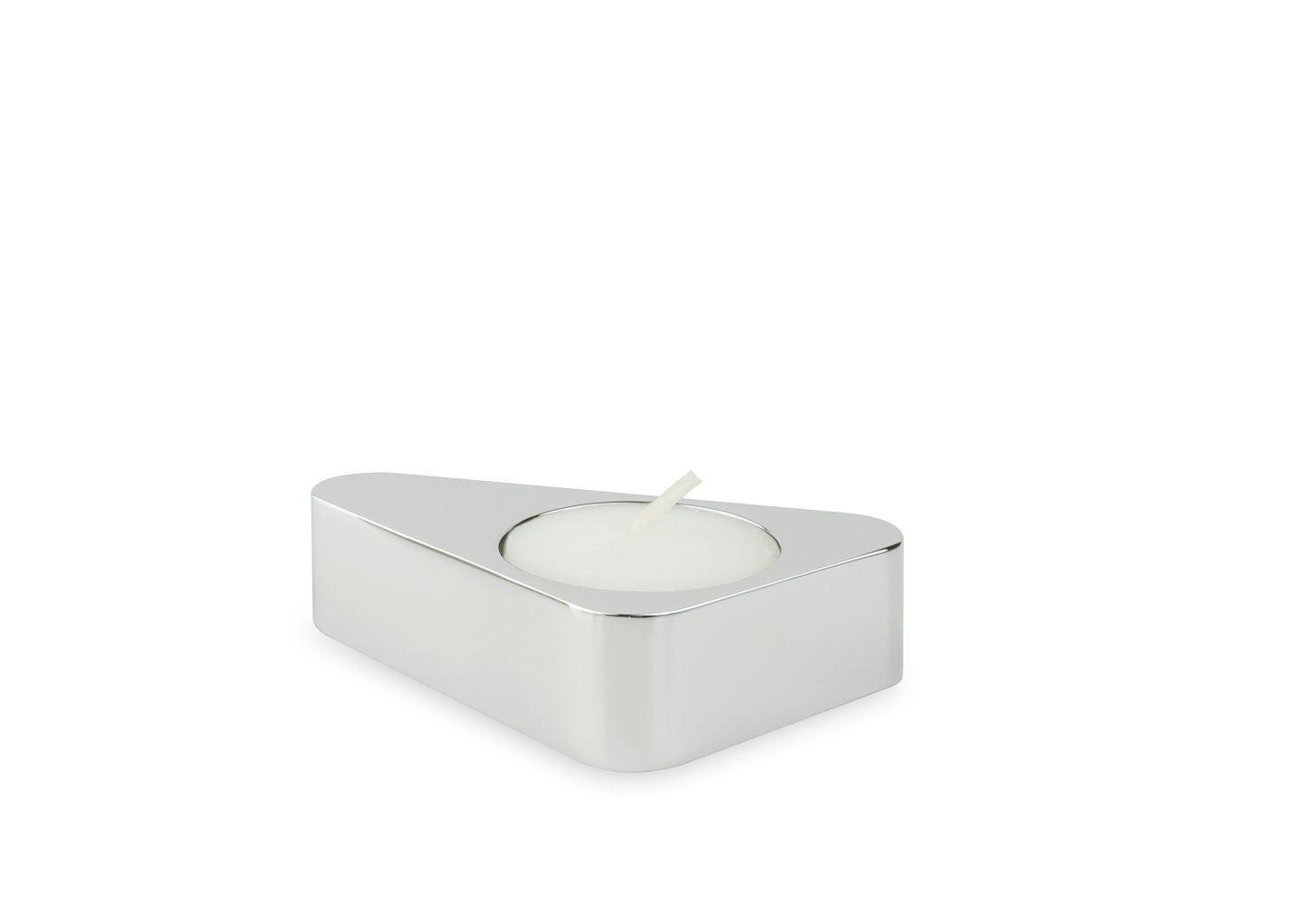 Novoform Design Flip Candlestick, glanzend zilver