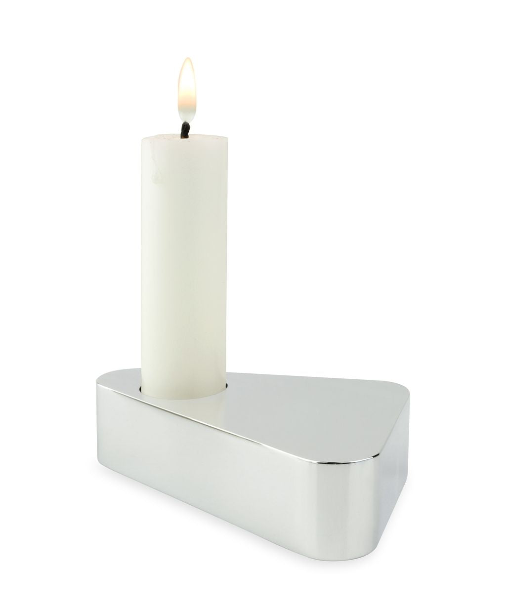 Novoform Design Flip Candlestick, glanzend zilver