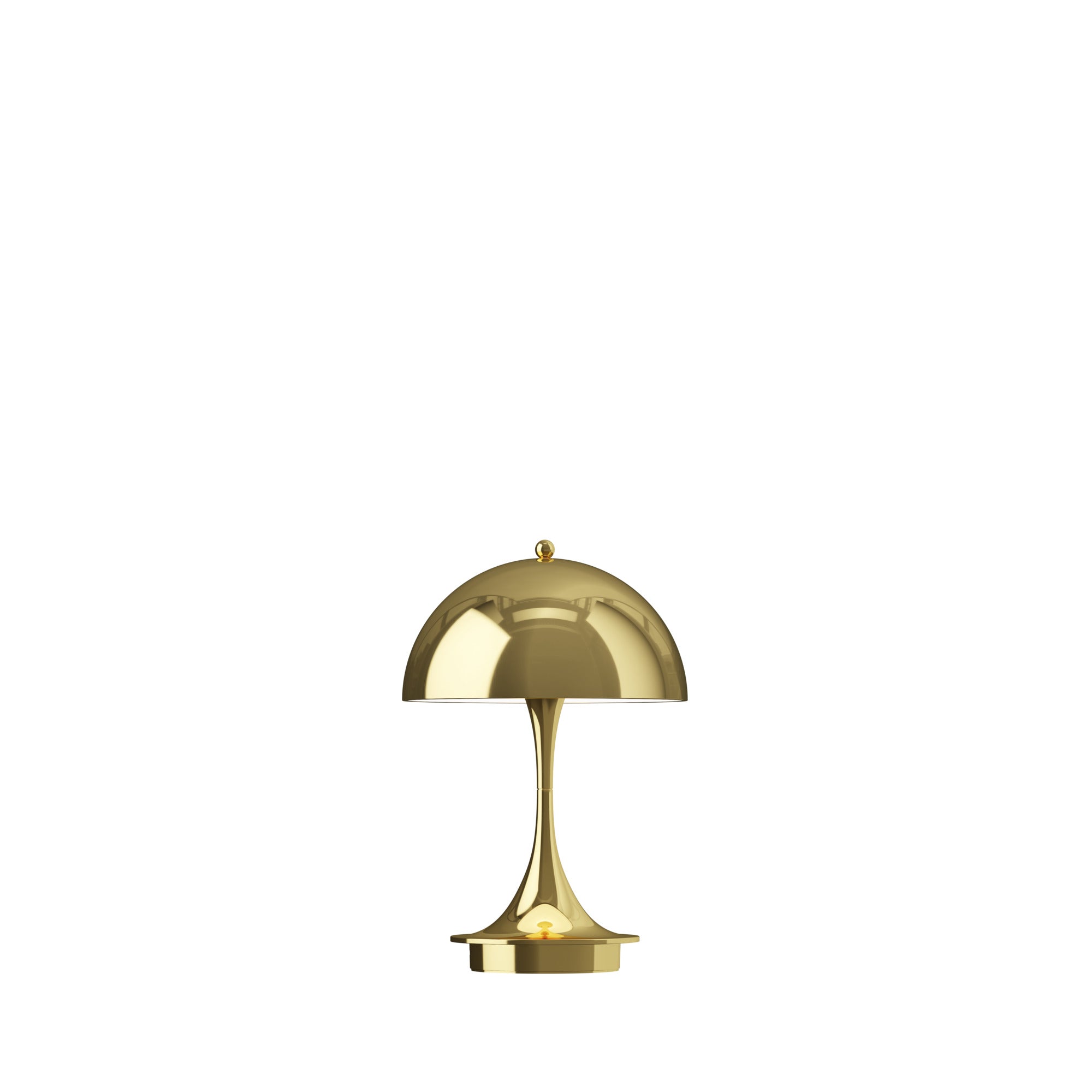 Panthella 160 Portable Table Lamp, Brass Metallised