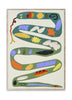 Paper Collective Affiche de serpent vert, 50 x70 cm