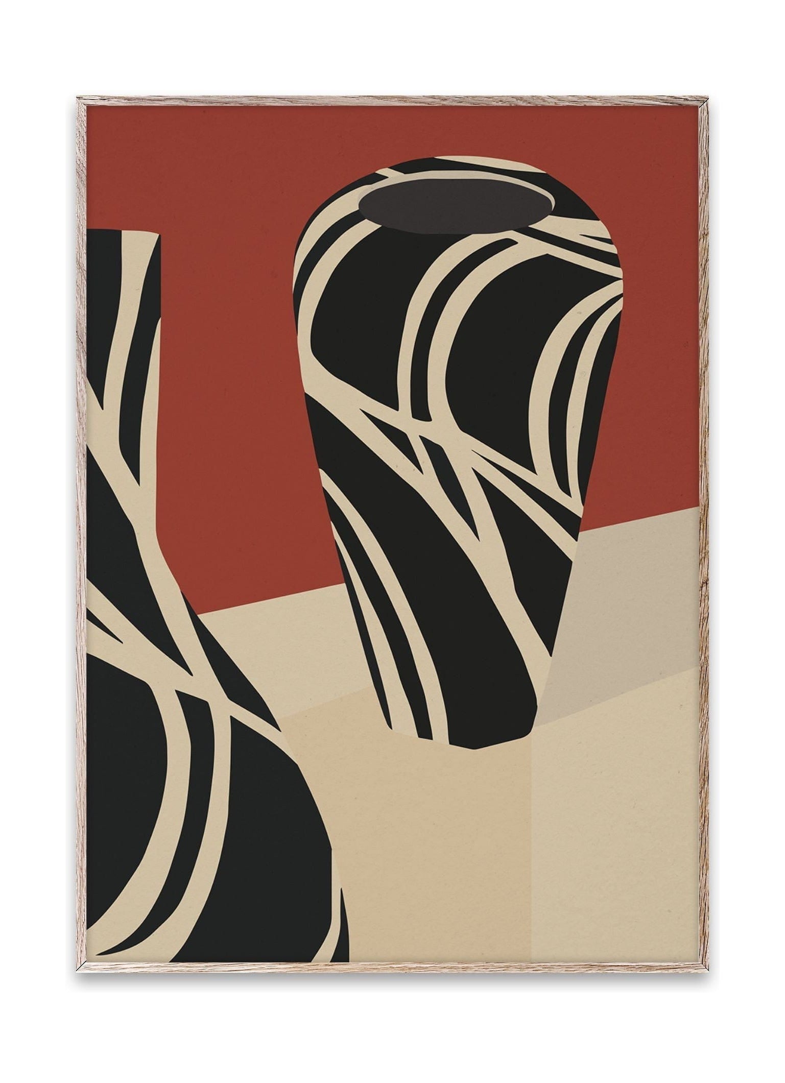 Paper Collective Kyrr vase i poster, 50 x70 cm