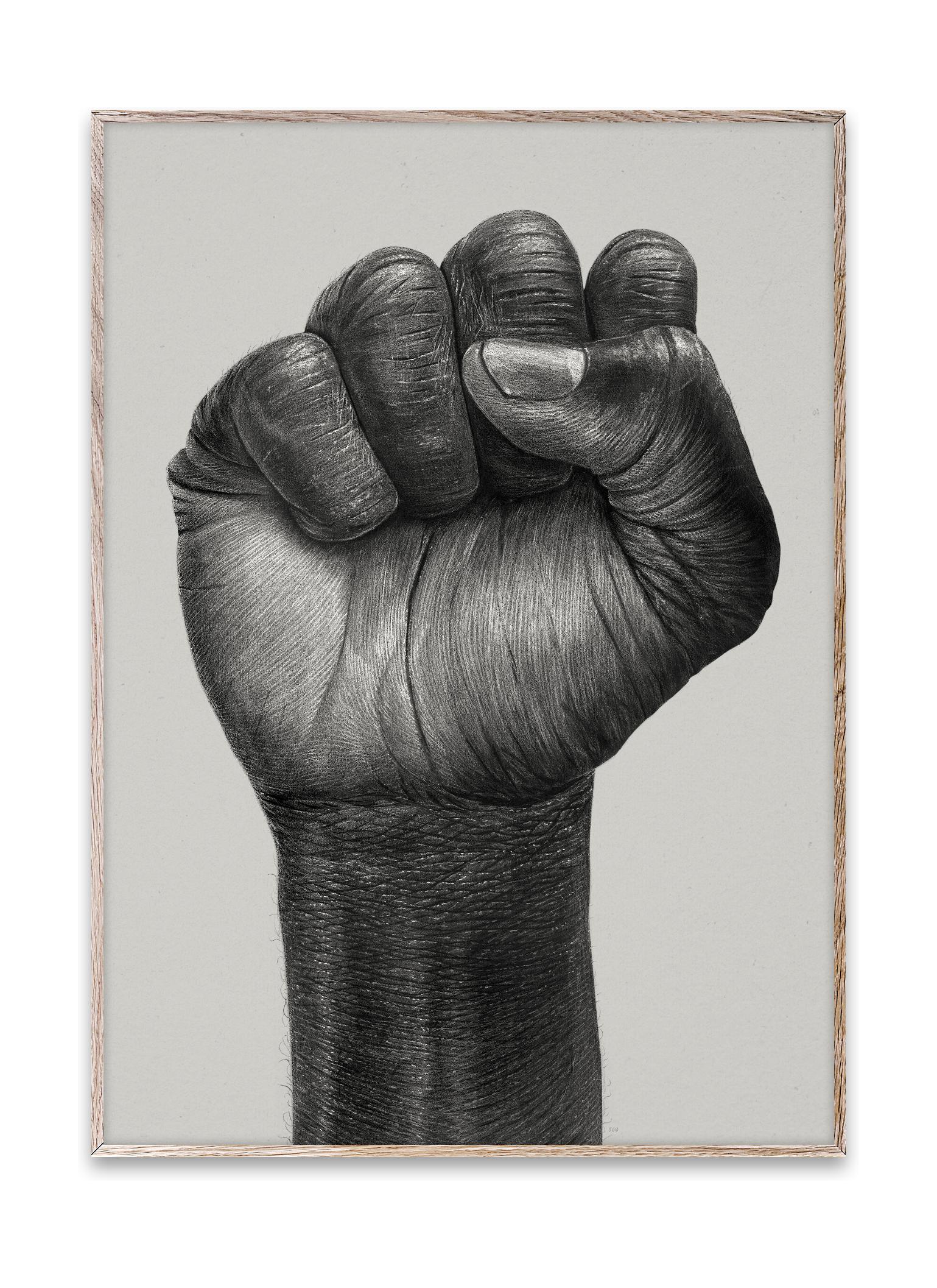 Papir Collective Raised Fist Plakat, 50x70 cm