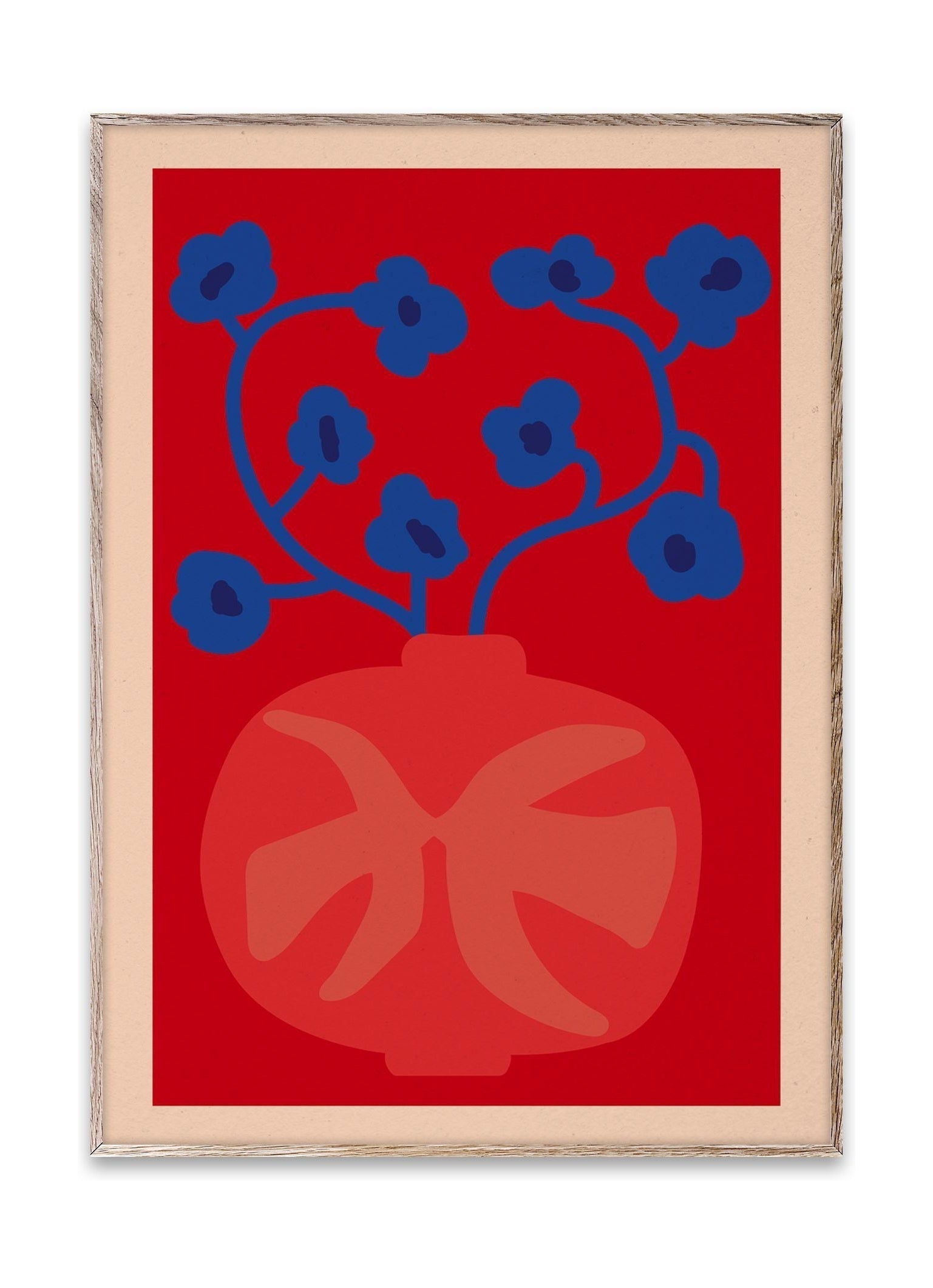 Paper Collective Den røde vaseplakat, 30 x40 cm
