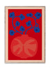 Paper Collective L'affiche en vase rouge, 30 x40 cm