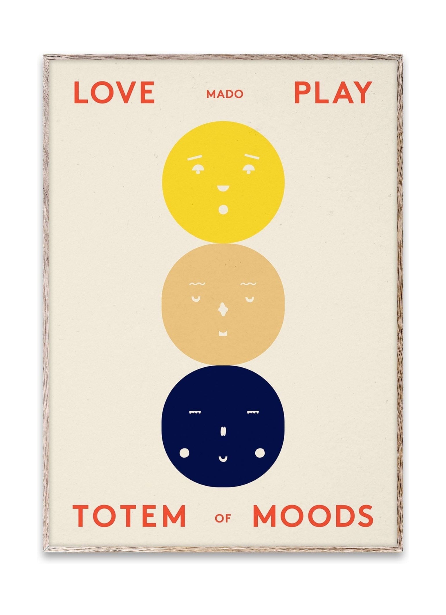 Paper Collective Affiche Totem of Mood, 30 x40 cm