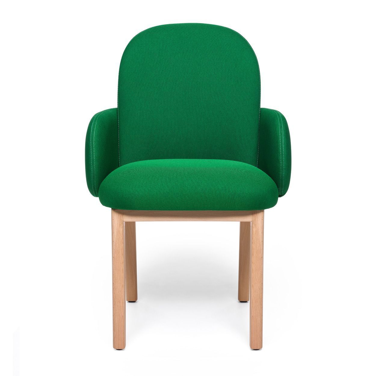 puik dost餐椅木材，深绿色