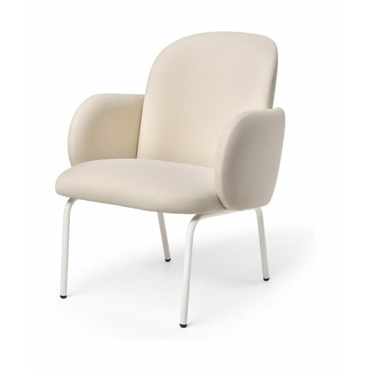 Puik Dost Lounge Chair Steel, ivoire / crème