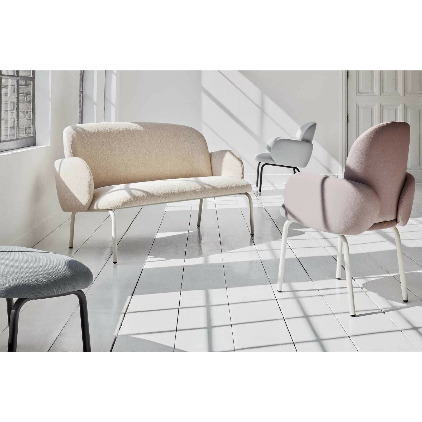 Puik Dost Lounge Chair Stahl, Fliedergrau