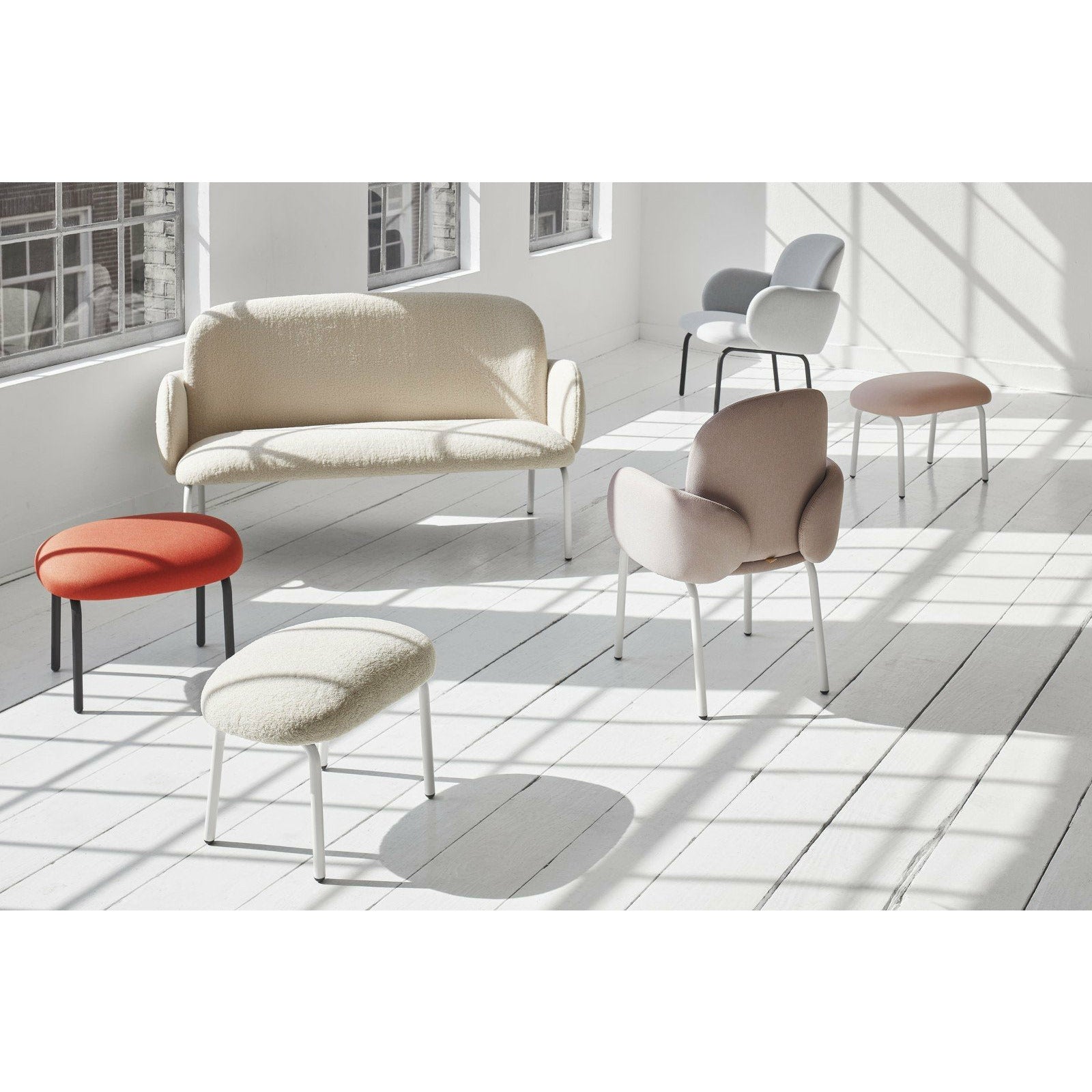 Puik Dost Lounge Chair Stahl, Fliedergrau