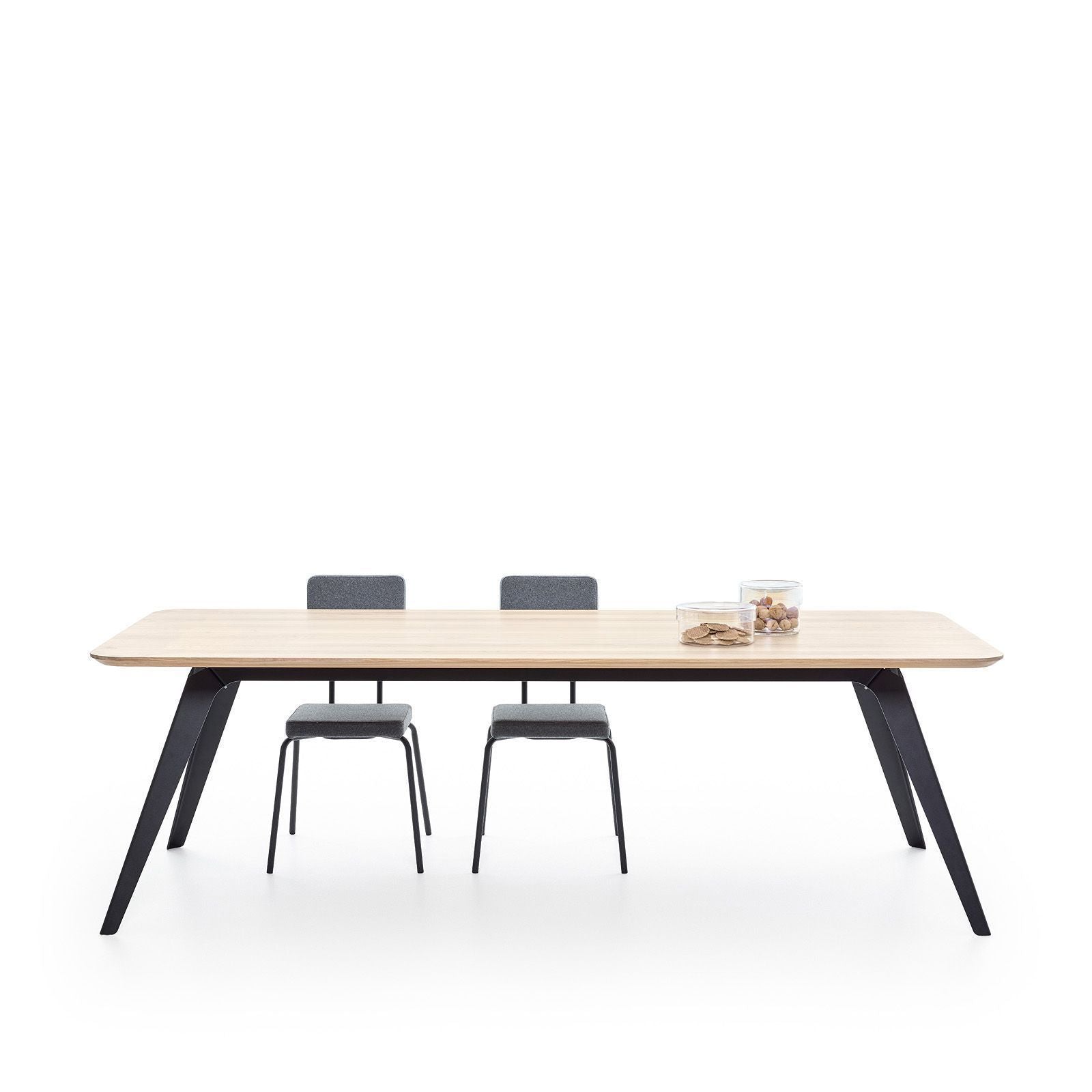 Puik Fold Table de comedor 240x100cm, negro / Naturel