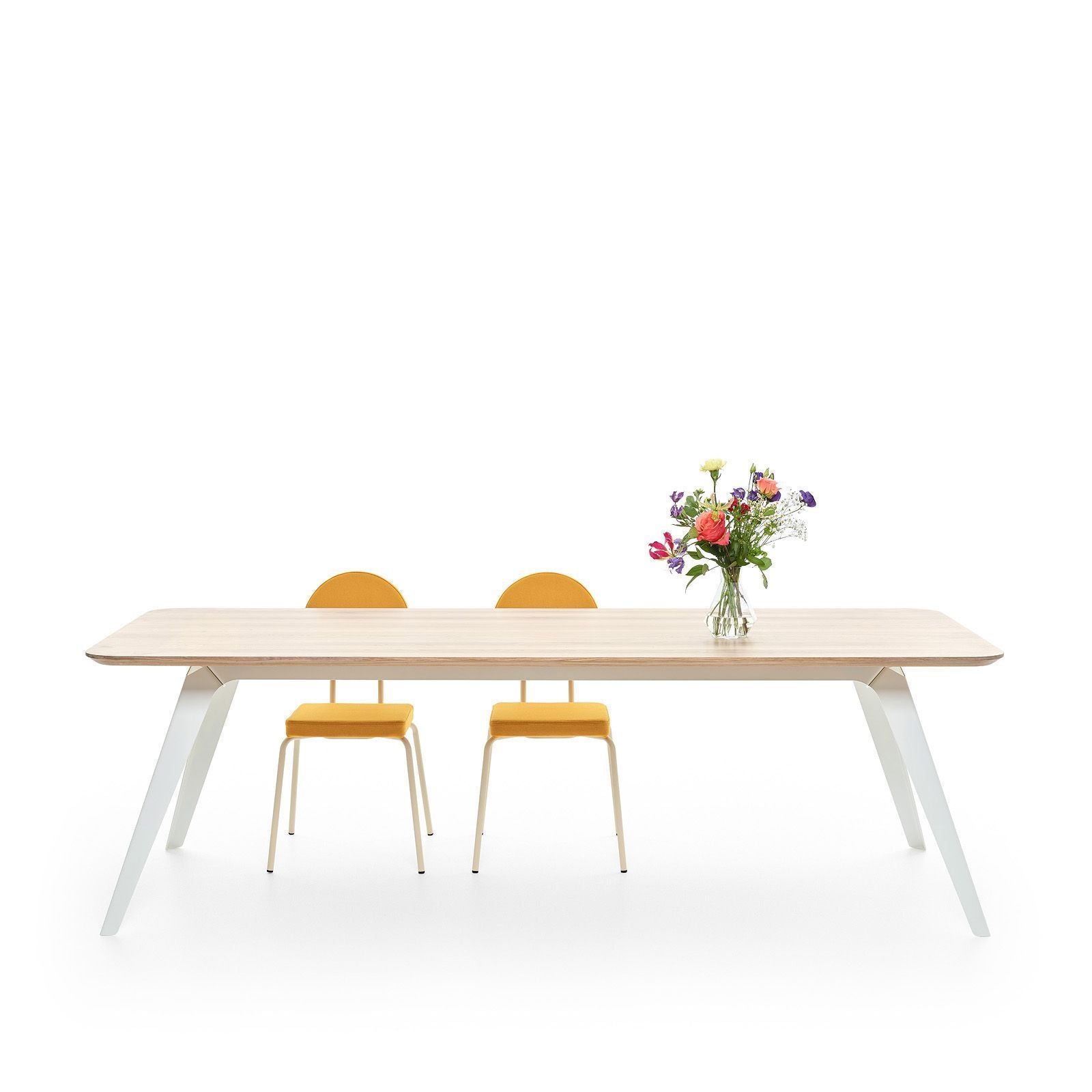 Puik Fold Table de comedor 240x100cm, blanco / Naturel