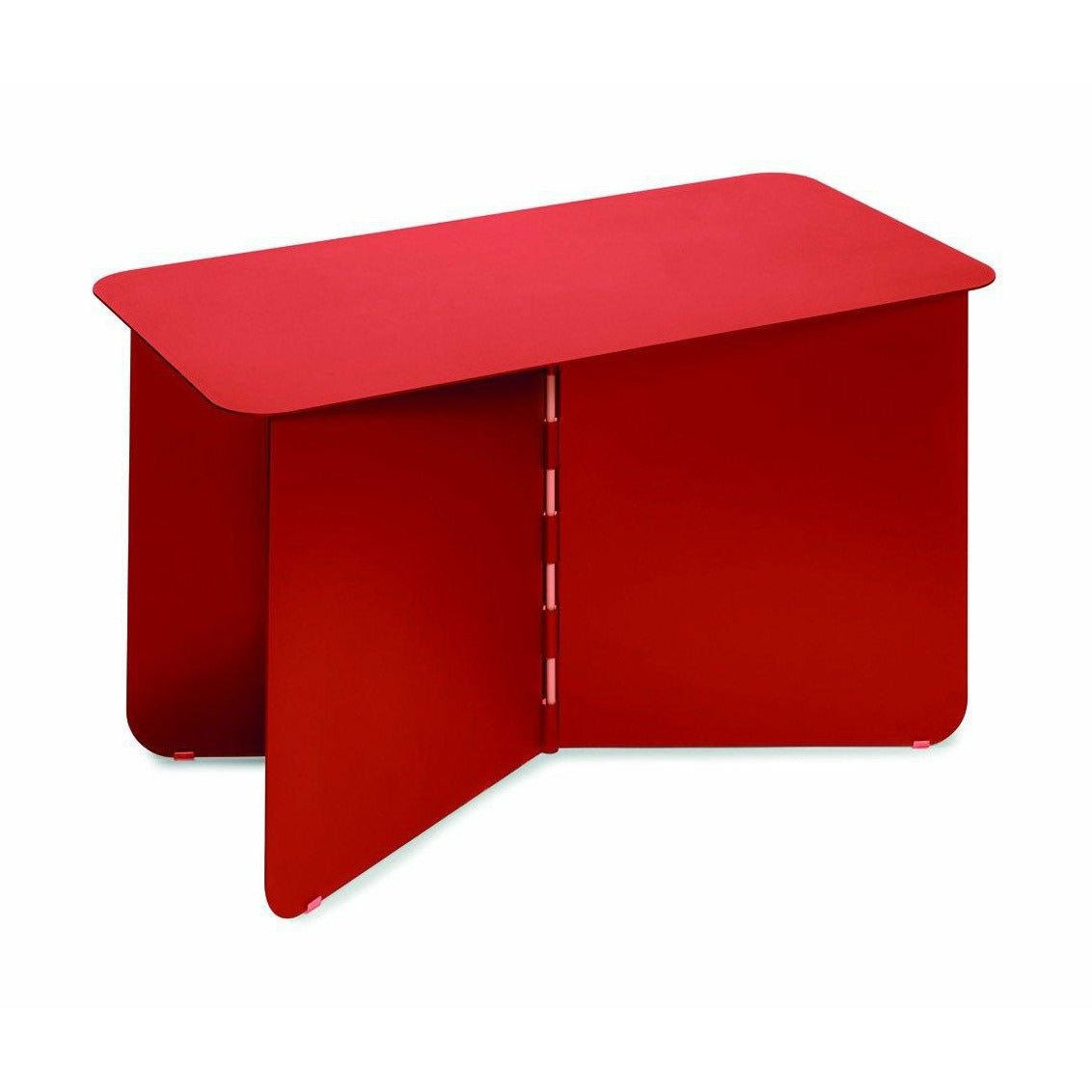 PUIK铰链侧桌70x35cm，红色