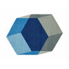 Puik Hexagon ISO Rug, bleu