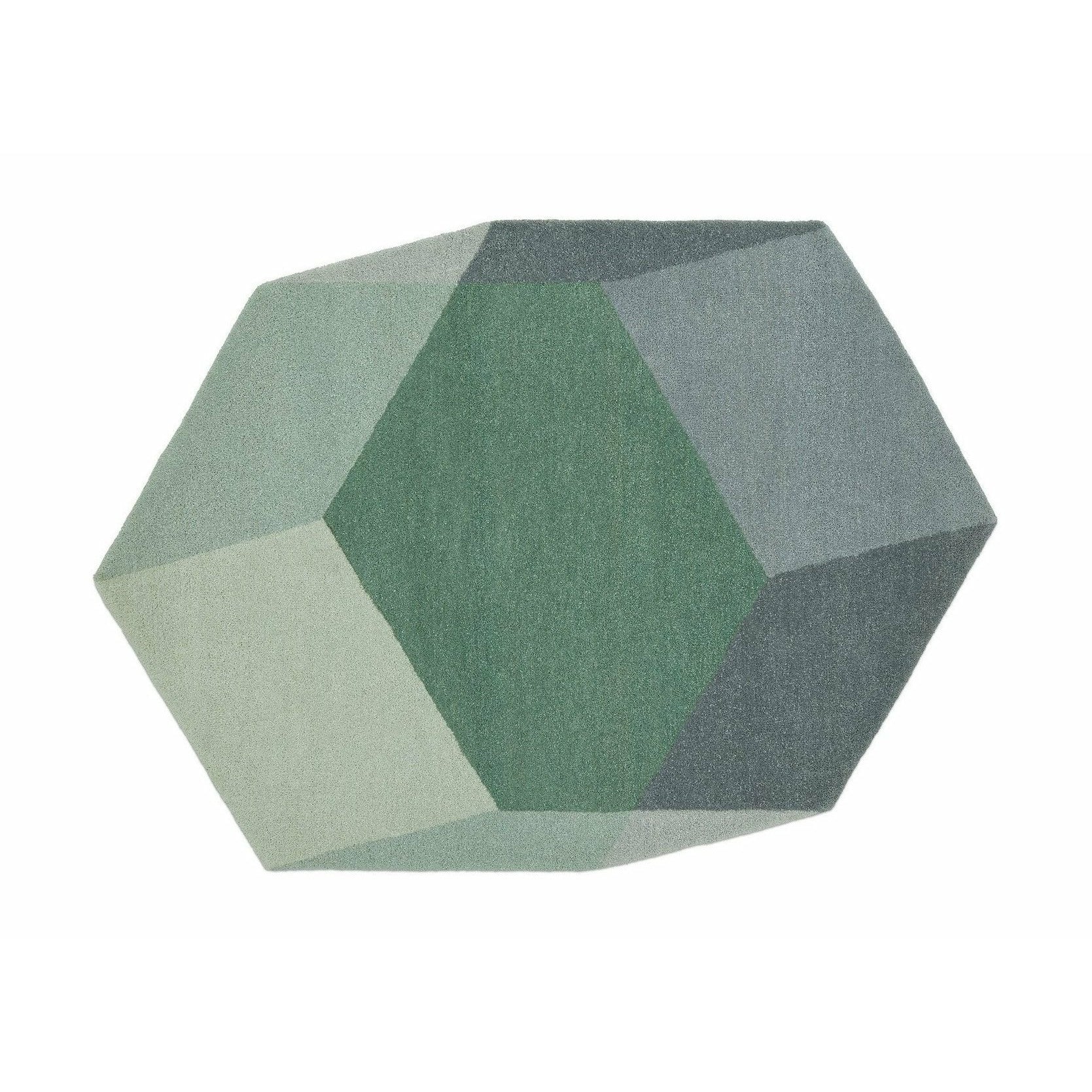 Puik Iso Rug Hexagon, Green