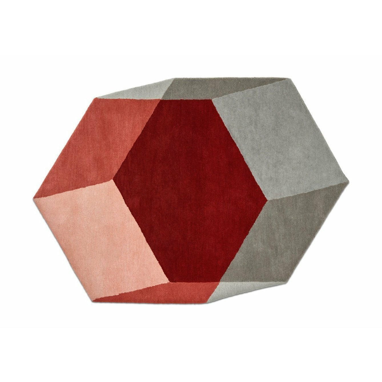 Puik Hexagon de tapis iso, rouge