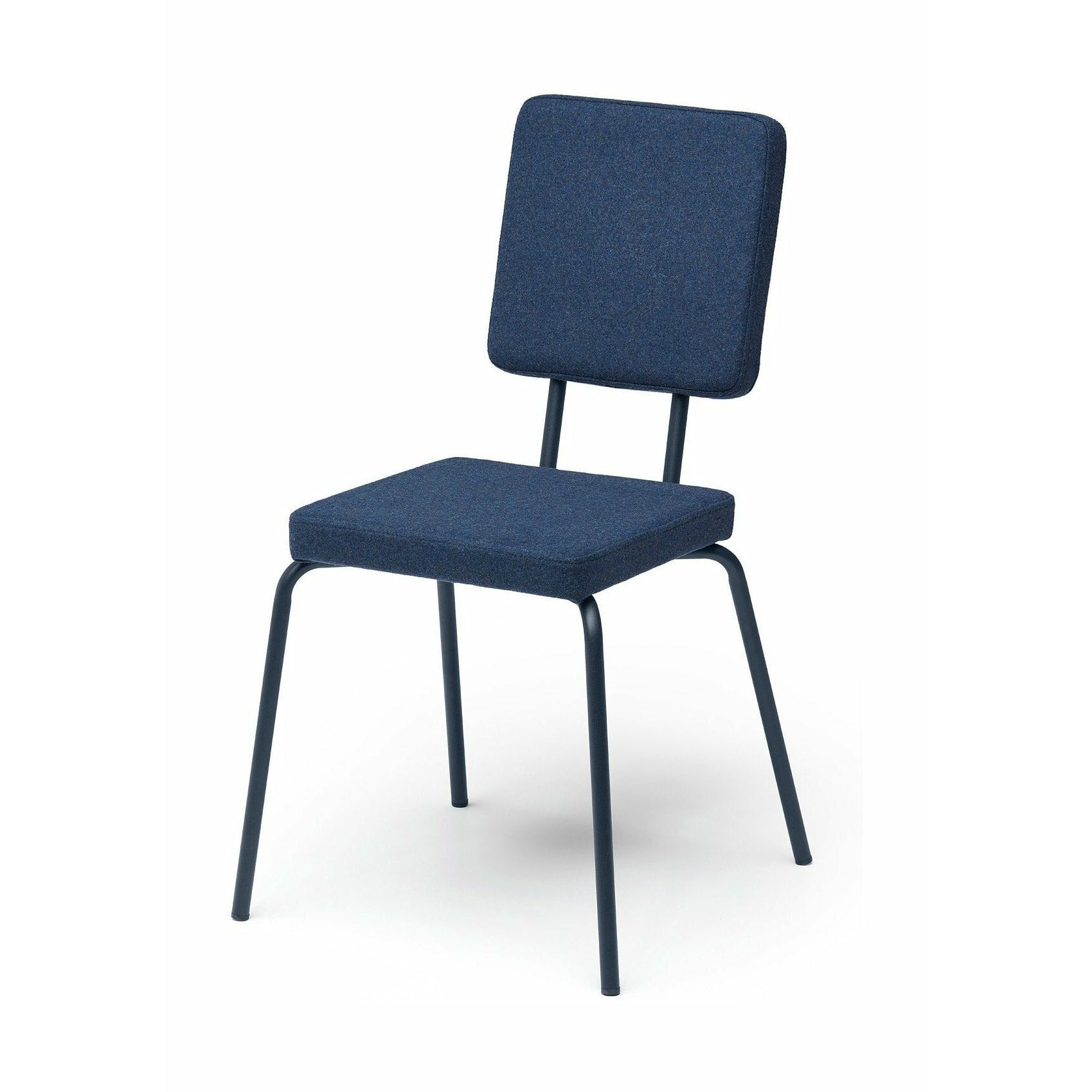 Puik Option Stuhl Sitz und Rückenlehne quadratisch, dunkelblau