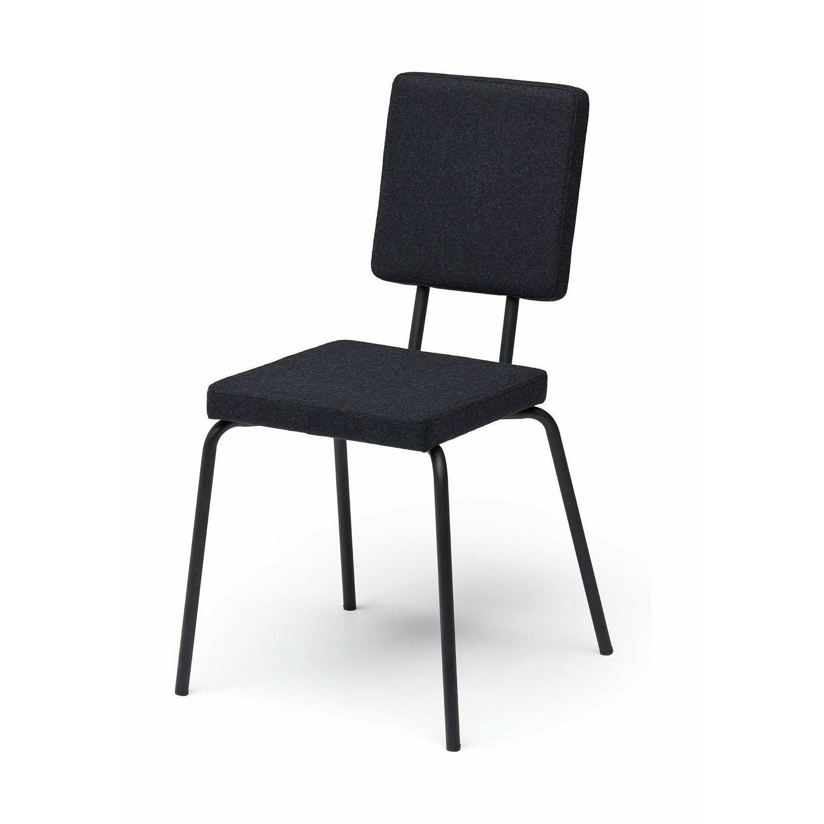 Puik Option Stuhl Sitz und Rückenlehne quadratisch, schwarz