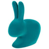 Qeeboo Baby bunny stol fløjl finish, turkis