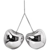 Qeeboo Cherry Suspension Lamp Metal Finish par Nika Zupanc, Silver