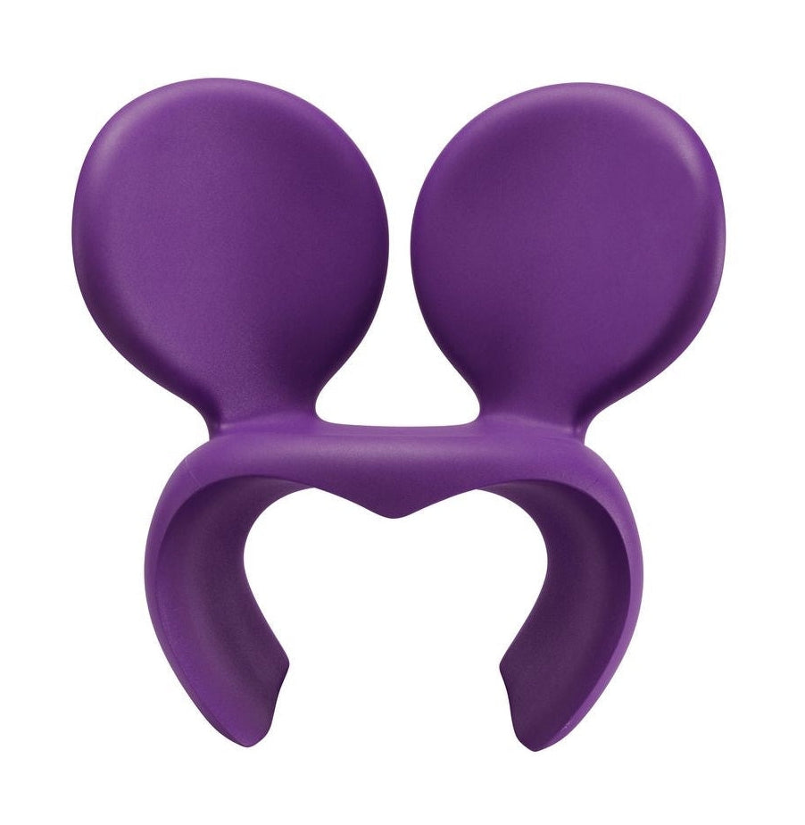 Qeeboo Ne f ** k avec la chaise de souris en plastique, violet