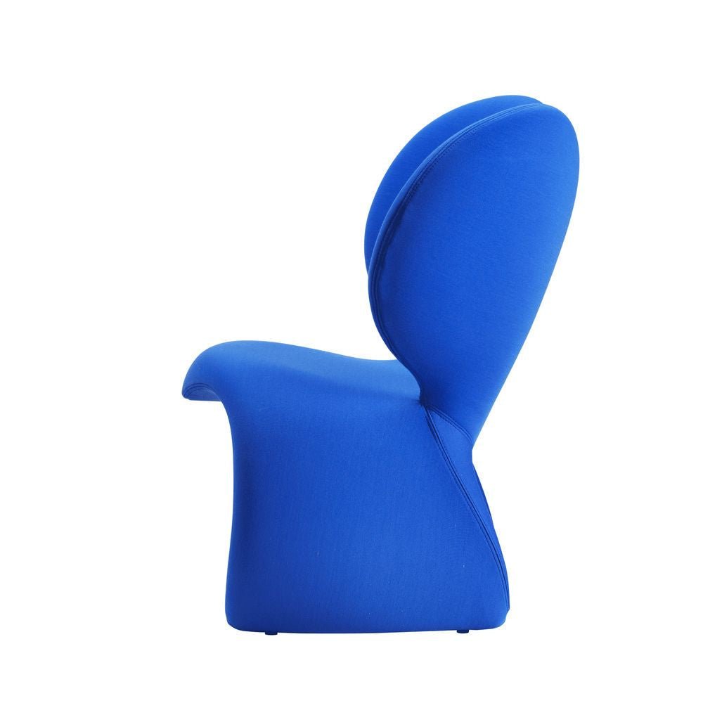 Qeeboo Ne f ** k avec la chaise rembourrée de la souris, bleu