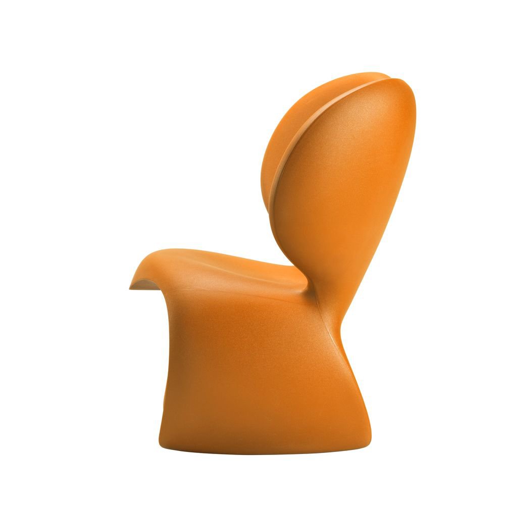 Qeeboo Ne f ** k avec la chaise de souris en plastique, orange vif