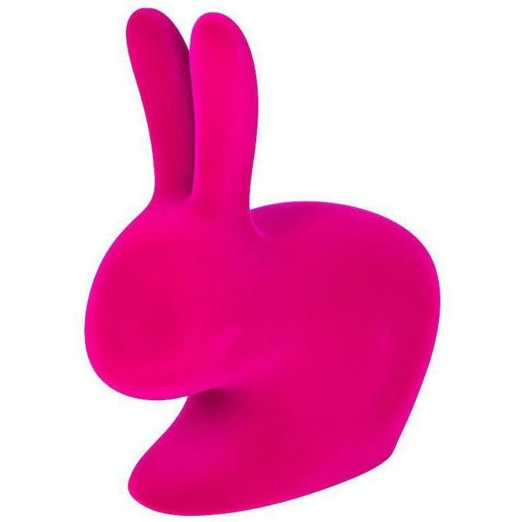 Qeeboo Bunny stol fløjl finish, fuxia