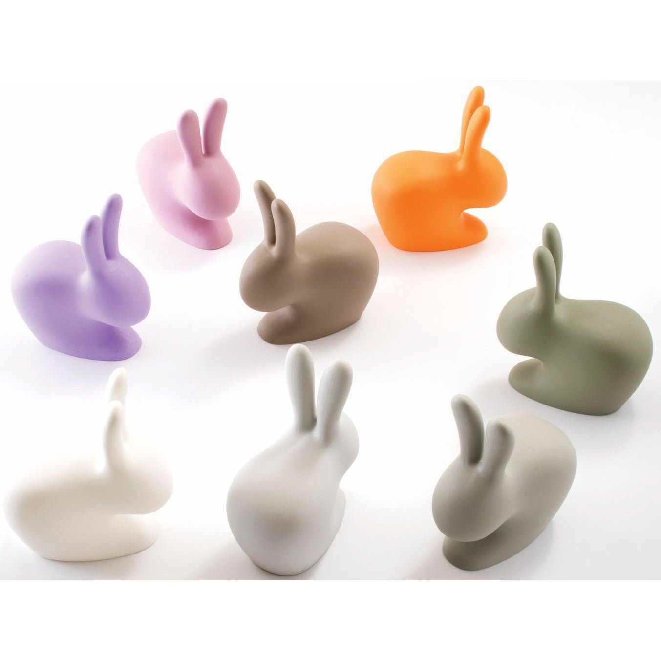 Qeeboo Bunny -stol av Stefano Giovannoni, Light Orange