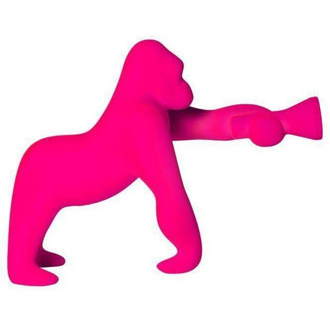 Qeeboo Kong Tischlampe Velvet Finish von Stefano Giovannoni Xs, Fuxia