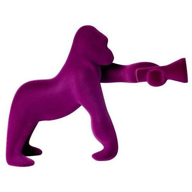 Qeeboo Kong Table Lamp Velvet Finition by Stefano Giovannoni XS, Violet