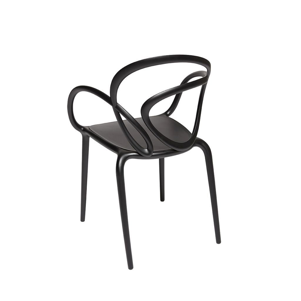 Qeeboo Loop椅子套件2，黑色