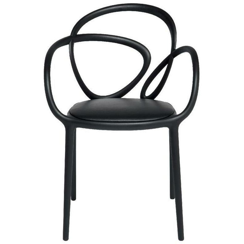 Qeeboo Slingstol klädda uppsättning av 2, svart