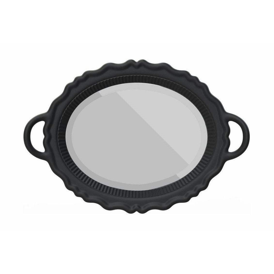 Qeeboo Plateau Miroir Mirror 110x76,5 cm, negro