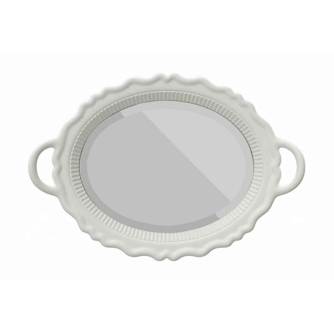 Qeeboo Plateau Miroir Mirror 110x76,5 cm, blanco
