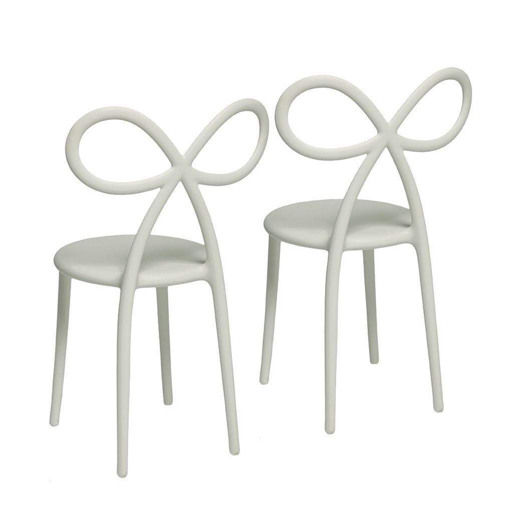 Qeeboo Ribbon Chair By Nika Zupanc Set Of 2, White