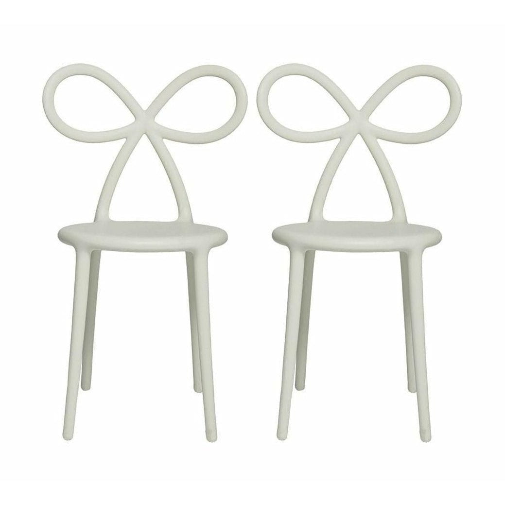 Qeeboo Ribbon Chair By Nika Zupanc Set Of 2, White