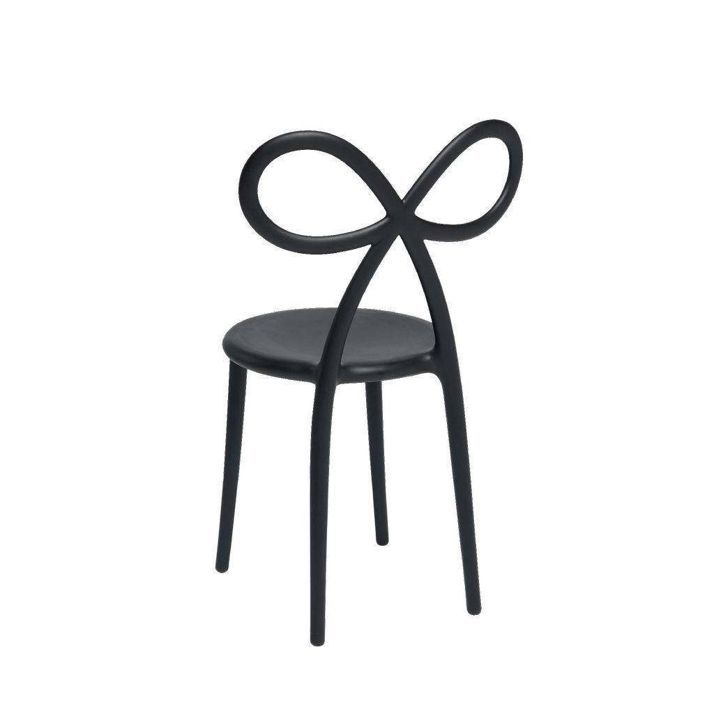 Qeeboo Ribbon Chair By Nika Zupanc, Black