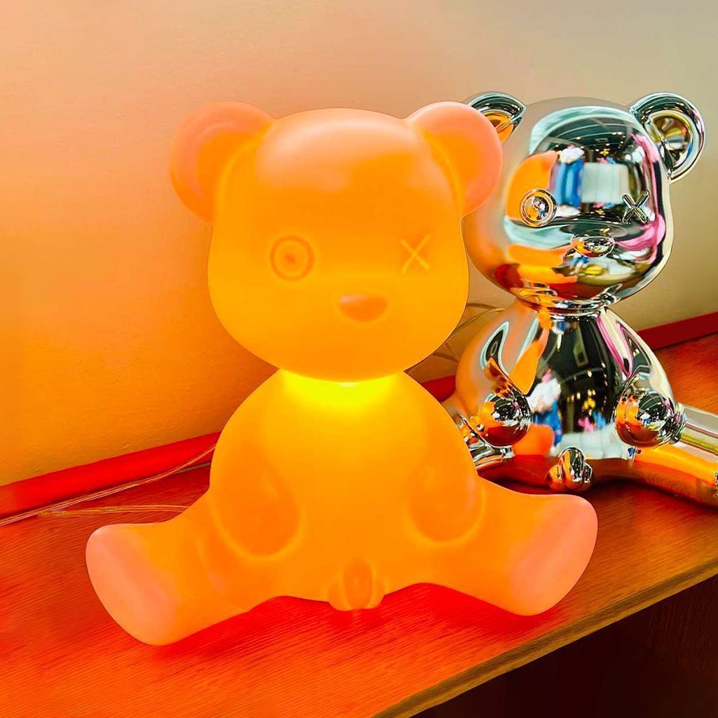 Qeeboo Teddy Boy Table Lamp met kabel, lichtgroen