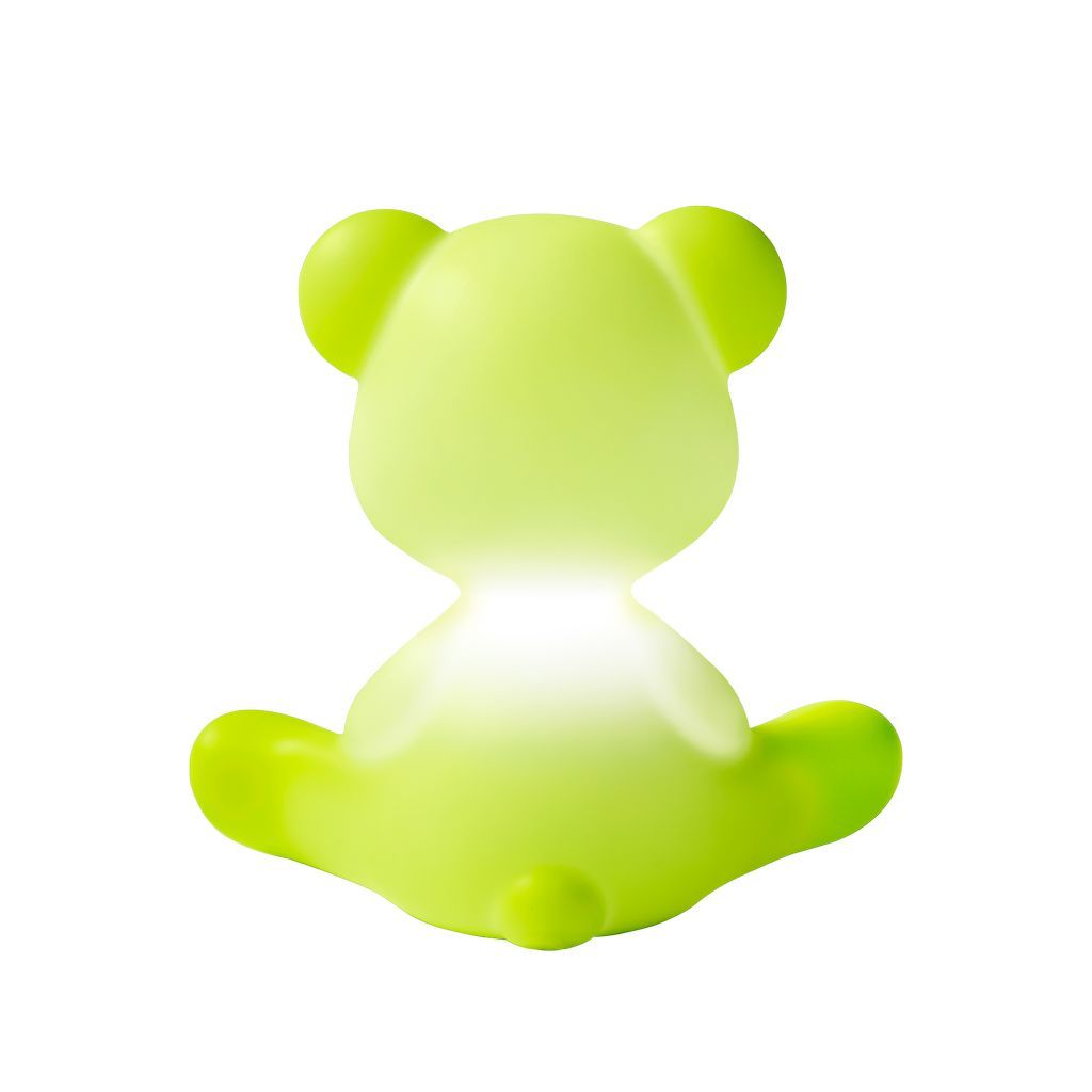 Qeeboo Teddy Boy Table Lamp met kabel, lichtgroen